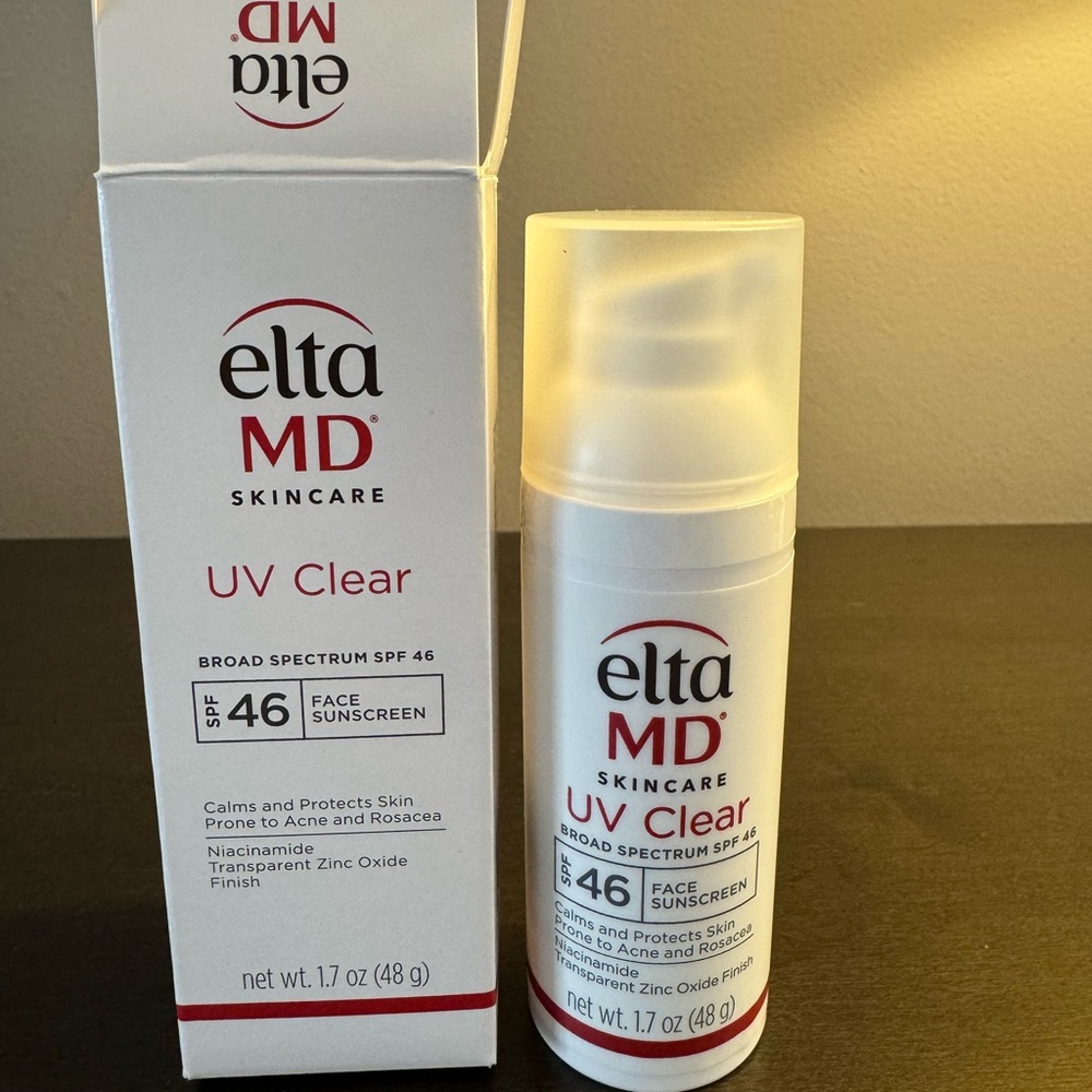 Elta MD UV Clear Facial Sunscreen SPF 46 1.7 oz 48 g Full Size NIB EXP 11/27